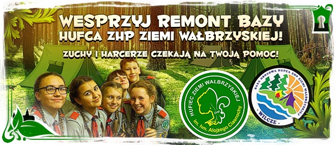 Baza obozowa Hufca ZHP Ziemi Wałbrzyskiej czeka na remont