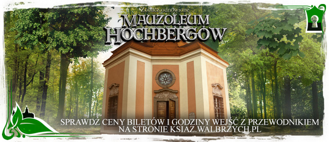 Zobacz odnowione Mauzoleum Hochbergów -  zwiedzanie w każdy weekend