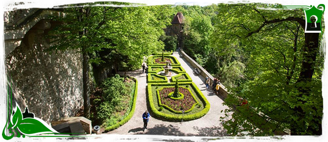 A fairy-tale garden on the rock: the terraces of Książ Castle