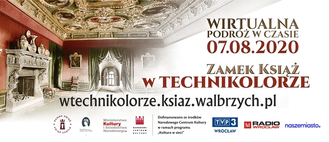 Zamek Książ w technikolorze