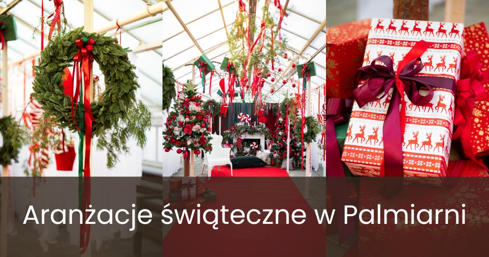 Aranżacje świąteczne w Palmiarni